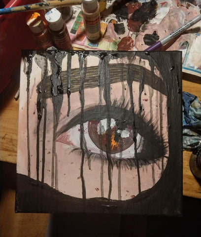 Dripping Eye painting