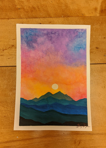 Colorful Mountain Sunrise